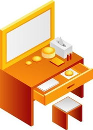 梳妆台上的建筑美学 纸巾盒与抽屉的设计融合